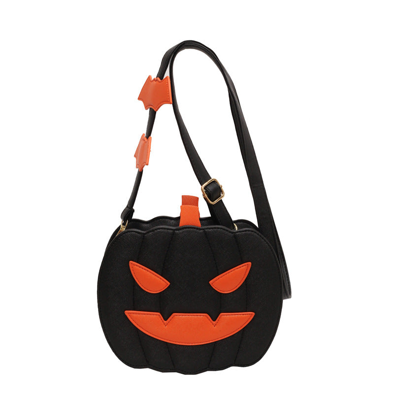 Bolso bandolera con forma de calabaza de Halloween