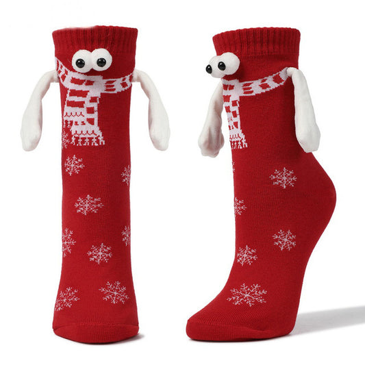 TeesNMerch Hand-in-Hand-Socken – Weihnachtsedition!
