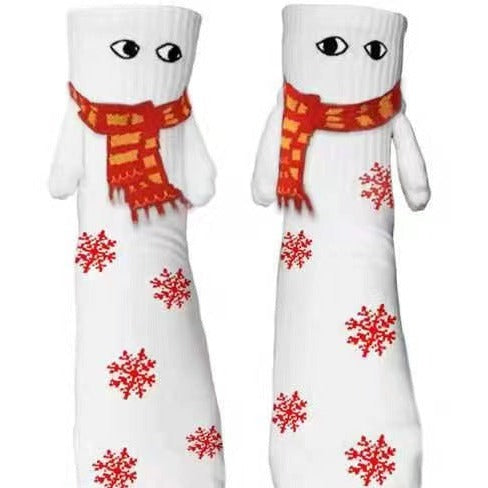 TeesNMerch Hand-in-Hand-Socken – Weihnachtsedition!