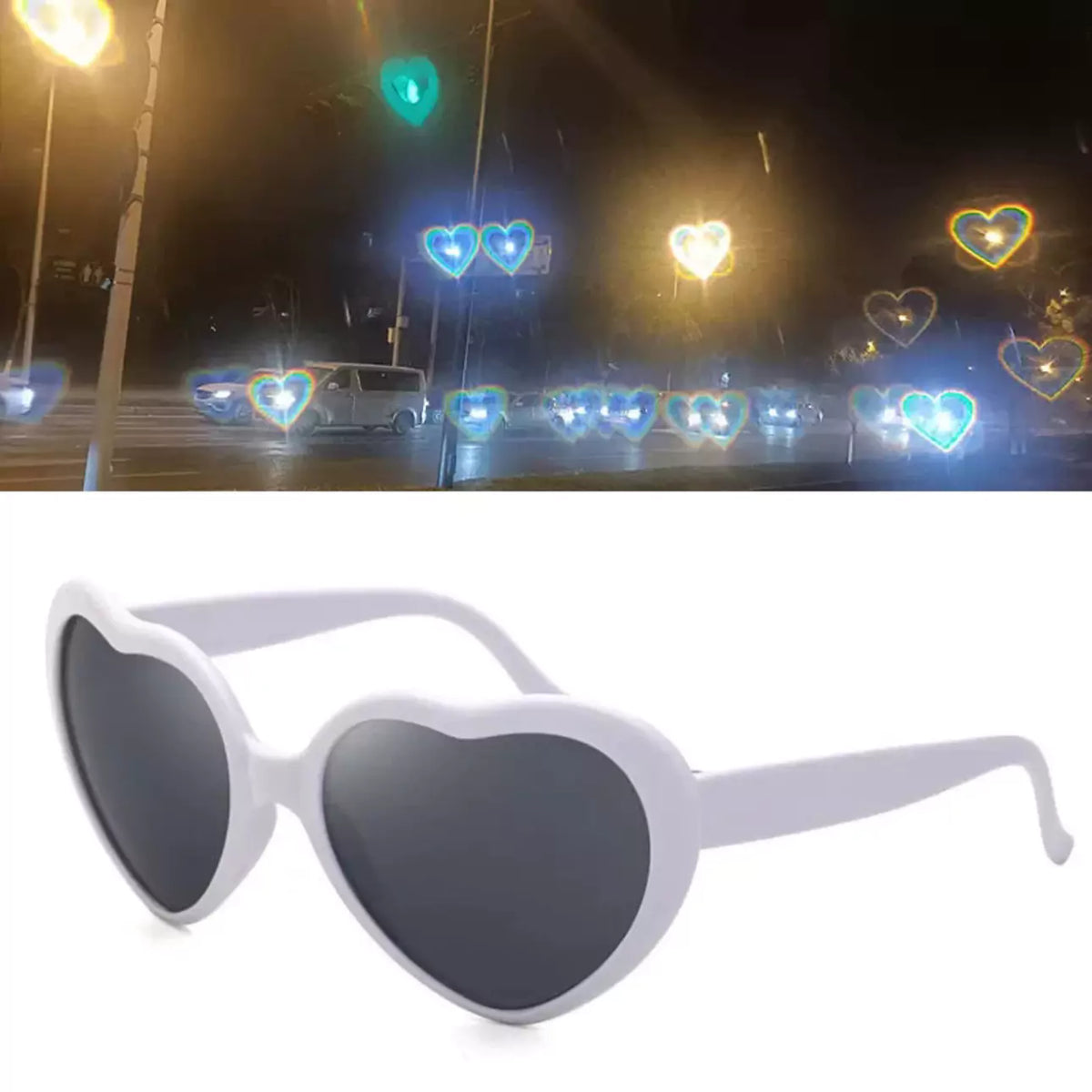 Gafas de sol con forma de corazón de TeesNMerch: ¡Haz que tu vida sea mágica ahora!