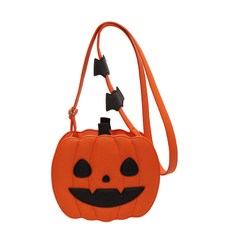Bolso bandolera con forma de calabaza de Halloween