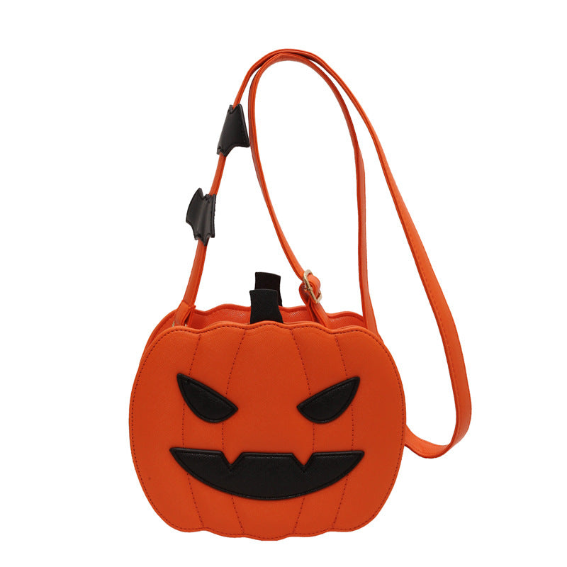 Bolso bandolera con forma de calabaza de Halloween