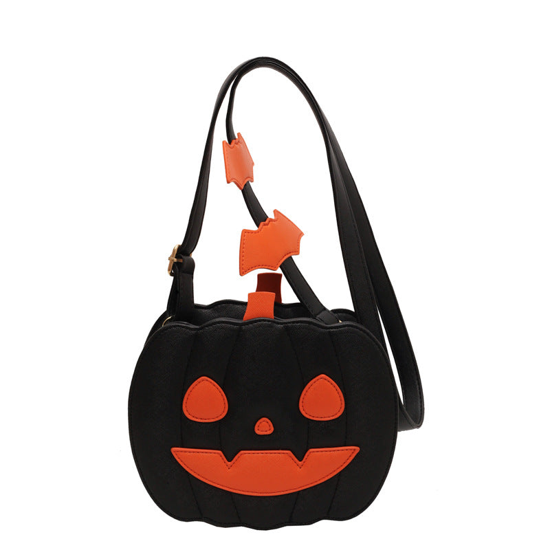 Bolso bandolera con forma de calabaza de Halloween