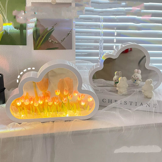 DIY Unendliche Tulpen: 2-in-1 Spiegel & Nachtlicht