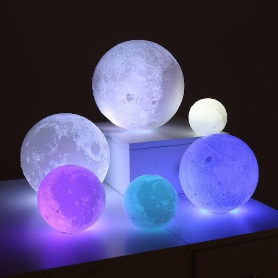 Dropship LED Night Lights Moon Lamp 3D Print Moonlight Timeable