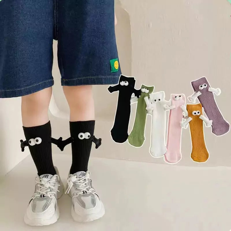 TeesNMerch Hand in Hand Socks - Children's Special 3D Edition