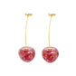 French Dried Sweet Cherry Earrings