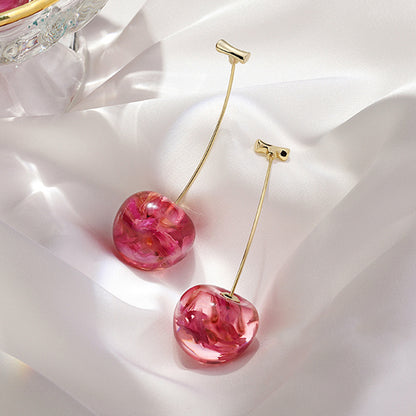 French Dried Sweet Cherry Earrings