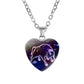 Zodiac Heart Pendant Necklace