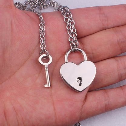 Unlockable Couple Lock And Key Necklaces