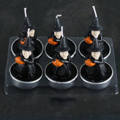 Spooktacular Halloween Ghost Candle Holder and Candles Set