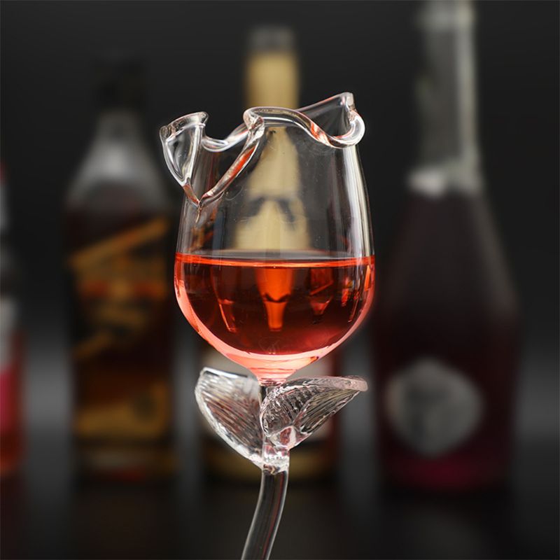 Rose Shaped Drink Glass