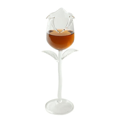 Rose Shaped Drink Glass