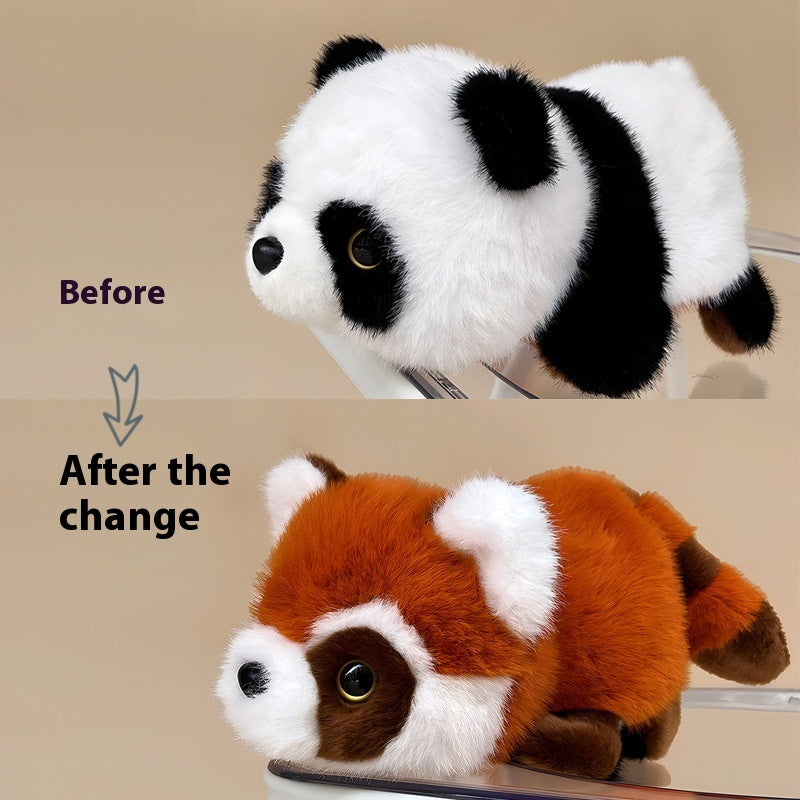 Panda Fox Reversible Plushie