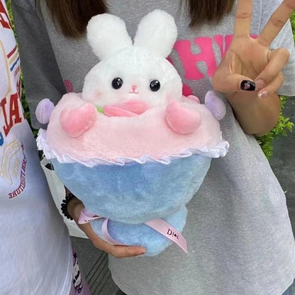 Bouquet Rabbit Cartoon Plush