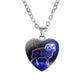 Zodiac Heart Pendant Necklace