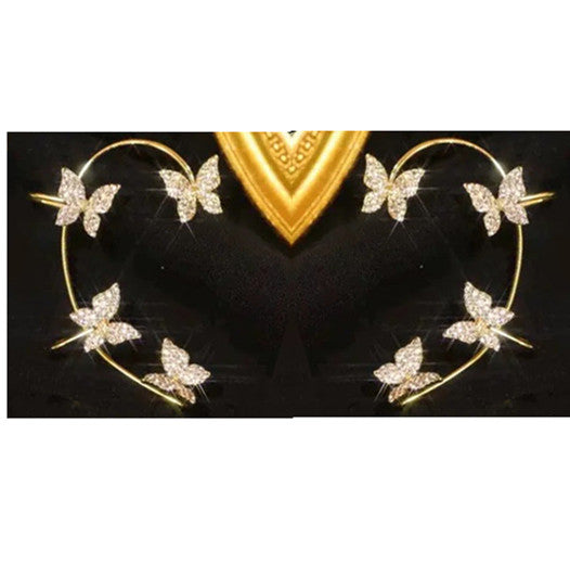 Chic Clip-On Butterfly Ear Line Earrings