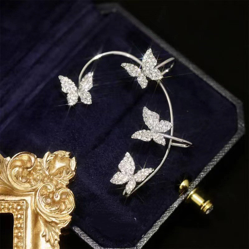 Chic Clip-On Butterfly Ear Line Earrings