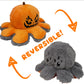 Peluche reversible de calabaza y pulpo para Halloween 2 en 1