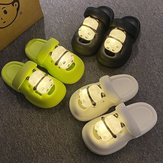 Glow-up Panda Slippers