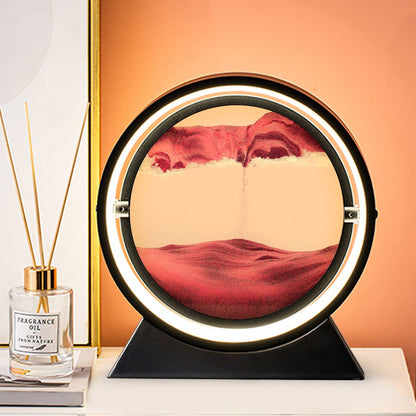 The Rotating Sandscape Lamp - Create A Different Masterpiece with Each Spin!