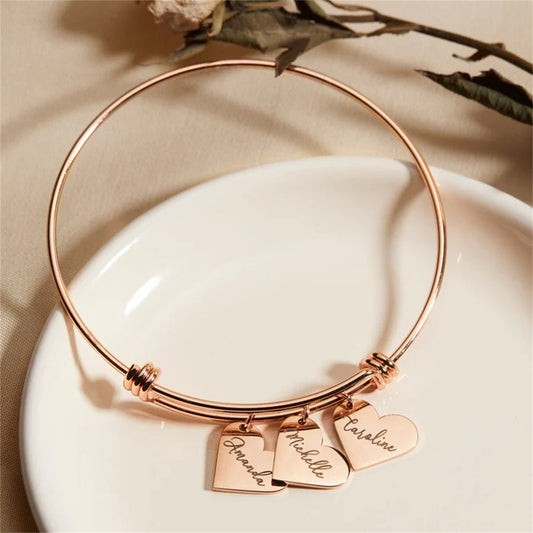 Customizable Love Inscribed Bracelet