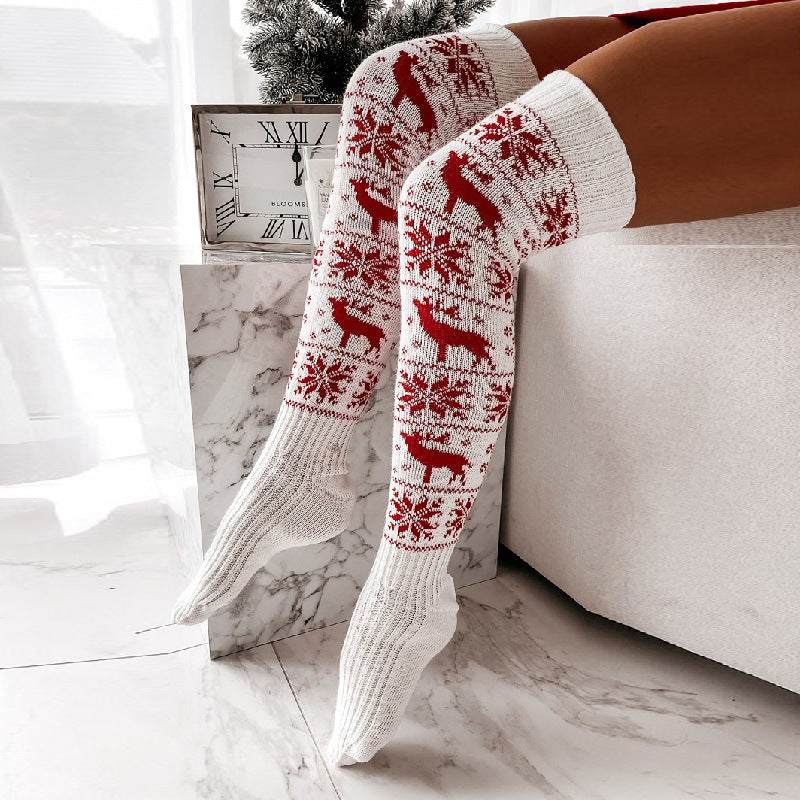 Winter Christmas Warm Knitted Stockings