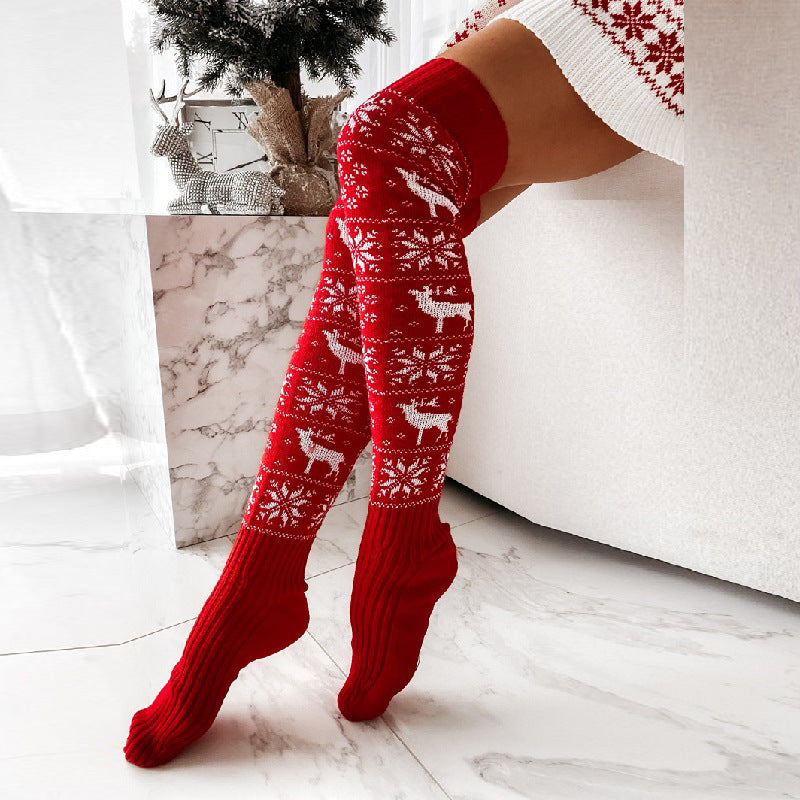 Winter Christmas Warm Knitted Stockings