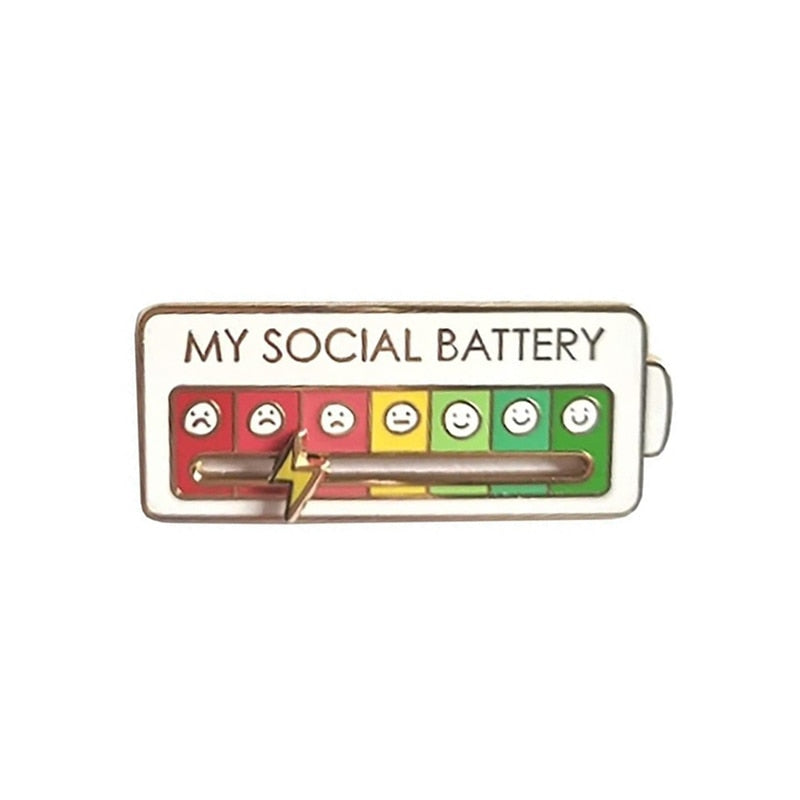 Interactive Pins - Track Your Mood and Social Battery – Tees n' Merch