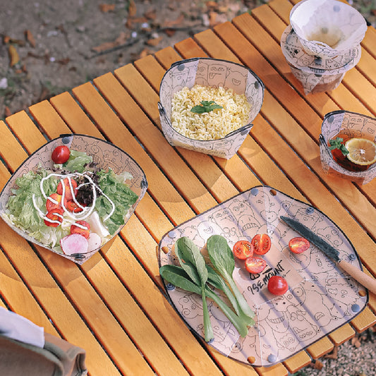 Foldable Travel Plates