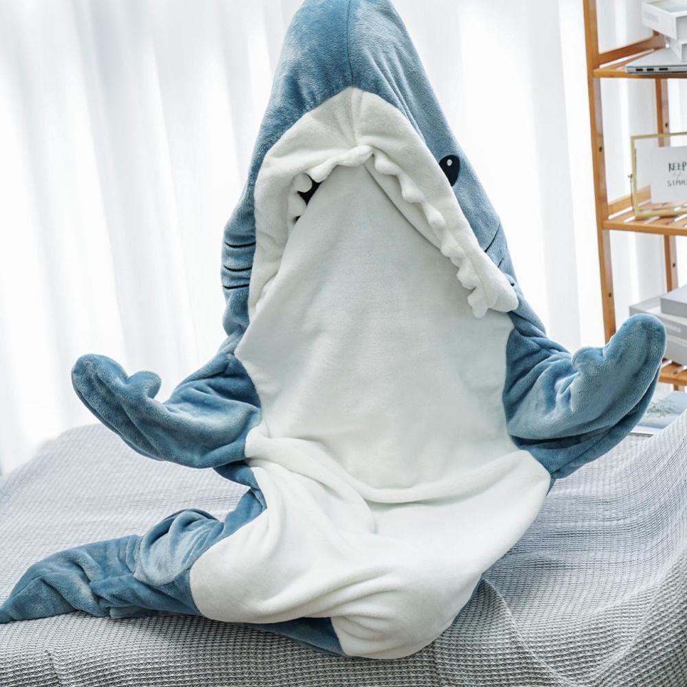 TeesNMerch Shark Blankie - Becomes the World's Coziest, Comfiest and Cutest Shark!