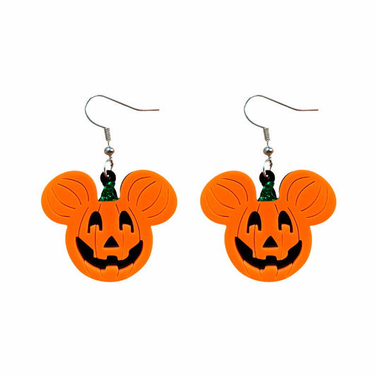 Halloween Ghost Pumpkin Earrings