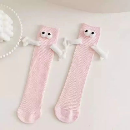 TeesNMerch Hand in Hand Socks - Children's Special 3D Edition