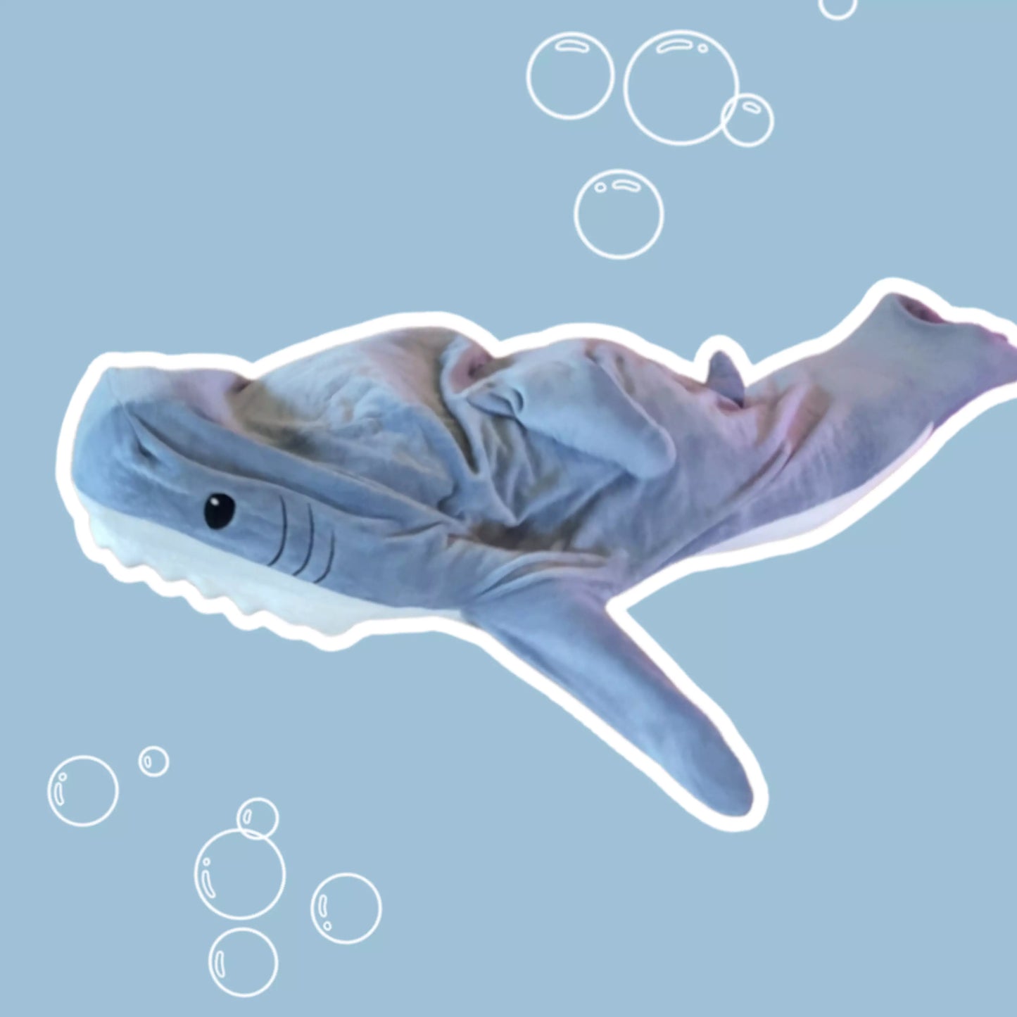 TeesNMerch Shark Blankie - Becomes the World's Coziest, Comfiest and Cutest Shark!