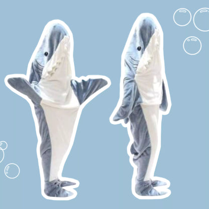 TeesNMerch Shark Blankie - Becomes the World's Coziest, Comfiest and Cutest Shark!